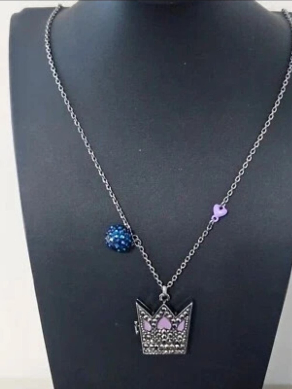 Vera Wang Crown Pendant Necklace with Blue and Purple Accents